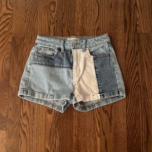 PacSun Patchwork Mom Shorts